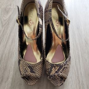 Paris Hilton Ankle Strap High Heels